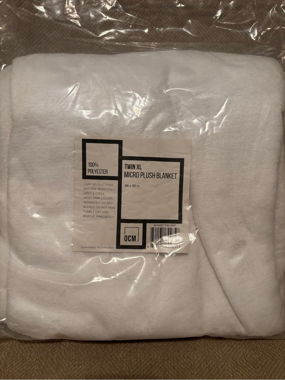 Dormify OCM Micro Plush blanket - Twin XL - NWT - #4